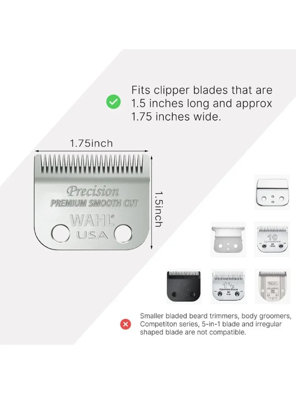 Universal Hair Clipper Guards Set - 6 Extra Long Attachments, Multiple Sizes
